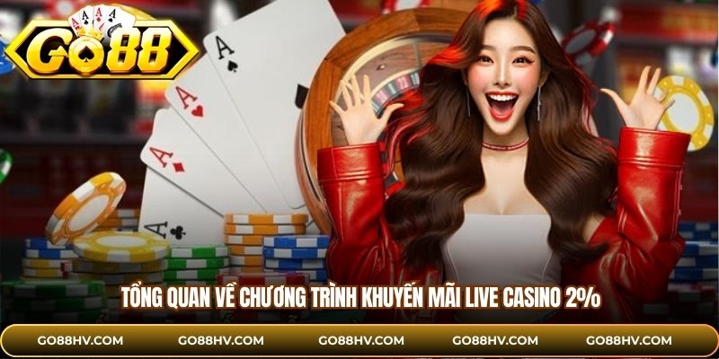 Tổng quan về chương trình khuyến mãi Live Casino 2%